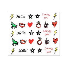 Smart Boy Nail 3D 貼花 NO, NO.20, 6個