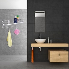 [이코디] 싱글 고리 거치대, 실버, 1개