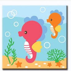 [아이러브페인팅] 바다 그리기, 07.아기해마, 1개