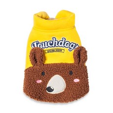 TOUCHPET 絨毛小熊造型寵物衣服 TDCL0023B, 黃色