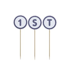 와니데코 미니파티픽 데코용품 1ST, 화이트 + 네이비, 1개