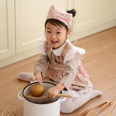 [행복디자인] 바바라 키즈 앞치마세트