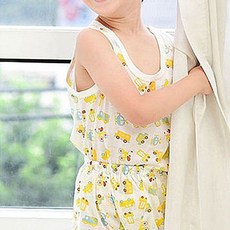 동물원 남아용 빈티지카 40수 런닝