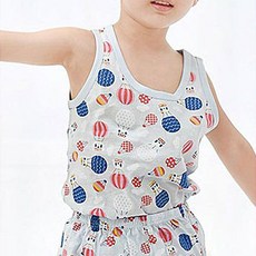 캐니멀 남아용 하늘 여행 40수 런닝