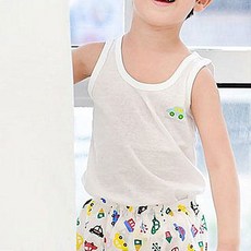 동물원 아동용 40수 무지 유아동 런닝