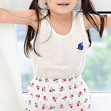 동물원 아동용 무지 돌고래 런닝