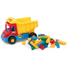 바더(Wader) 멀티 트럭과 블록, 혼합, 38x20x25cm, 1개