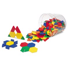 Learning Resources 幾何造型益智積木 LER0134 250入組, 混色, 1個