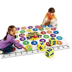 Learning Resources 加減法骰子遊戲墊, 混色, 1個