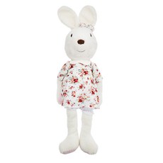 몽슈레 편백인형 대, 장미꽃 원피스 화이트, 1개