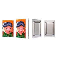 애니팡 명화 패러디 벽걸이액자 (30*40inch), 핑키의 자화상