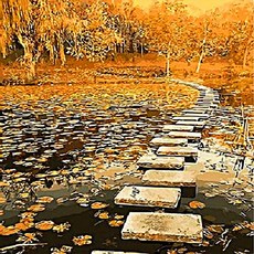 DIY 數字油畫 Q391 秋季主題系列 3, 1個