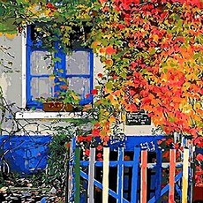 PIPO DIY 數字油畫 常春藤系列 Q435, 混合色, 1個