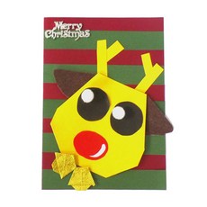 (뚝딱뚝딱메이킹DIY) 또로롱 루돌프 카드 4인세트, 1개