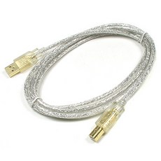 [Coms] USB 케이블(투명 GOLD/AB형) 1.8M C3210