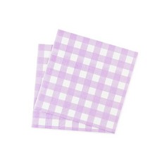 조이파티 파티냅킨, 체크라벤더, 1개, 20개