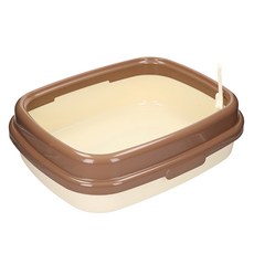릿첼 코럴 평판 고양이 화장실 48, 브라운, 13cm, 1개