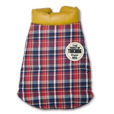 TOUCHPET 雙面穿格紋寵物背心 TD14W020C, 黃色