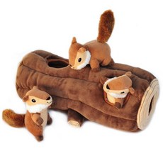 Zippows 隱藏原木松鼠找玩具, 1入