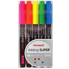 모나미 에딩슈퍼 세트, 5색, 3개