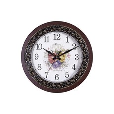 무소음 하모니 플라워 벽시계 330, Bronze