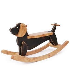 ALP 락킹 닥스훈트 흔들말, dark wood, 1개