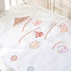 NANDDONG 孩童防水墊 玩偶吊飾款 棕色, 1個