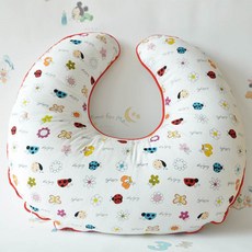 NANDDONG 蝴蝶瓢蟲印花哺乳枕, 1入