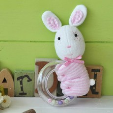 NANDDONG DIY搖鈴娃娃組 兔子, 1組, 粉色