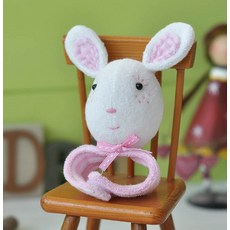 NANDDONG DIY搖鈴娃娃 兔寶寶, 1入, 粉色