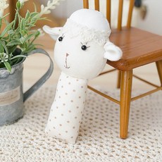 NANDDONG DIY竹纖維搖鈴棒 小羊, 1入