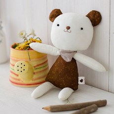 NANDDONG 睡眠安撫娃娃DIY縫紉組 糖果熊款, 1組