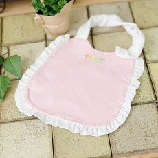 [난쟁이똥자루] (턱받이 DIY) 레이스, 분홍, 1개