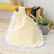 [난쟁이똥자루] (턱받이 DIY) 레이스, 노랑, 1개