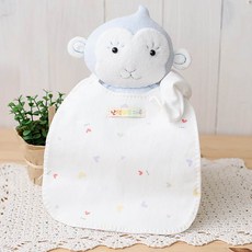 [난쟁이똥자루] (턱받이 DIY) 러블리하트, 화이트, 1개