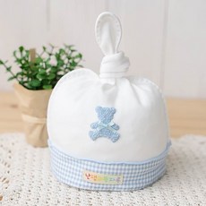 NANDDONG 孩童小熊圓帽DIY縫紉組, 天藍色, 1入