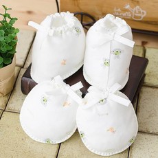 난쟁이똥자루 신생아용 몽키 그레이 손발싸개 DIY, 남여공용, 1개