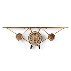 [폴라샵] CBL-15A014-1 비행기선반 멀티벽시계, YL