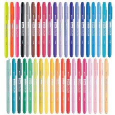 모나미 NEW라이브칼라 수성펜, 블랙, 12개