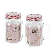 글라스락 모던하우스 캐닝머그 500ML 2P세트, 1개