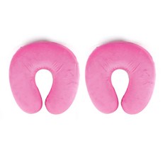 CLMarket 乳膠頸墊 2ea, 粉紅色的，粉紅色的