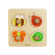 마스터키즈 뉴 곤충꼭지퍼즐, 1개