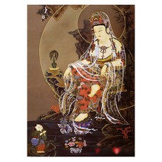 PUZZLE LIFE 水月觀音圖畫作拼圖 PL1264 1000片, 1個