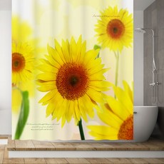 [窗戶彩繪] 浴簾_花的故事8, 黃色系, 1個