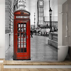 Changmungeurigi Wiberheim 風景302 浴簾 150x200cm, 1個