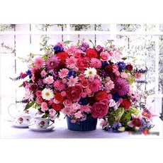 PUZZLE LIFE 粉紅花束拼圖, 38x52cm, 500件, 1個