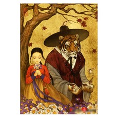퍼즐라이프 미녀와 야수 500조각, 38x52cm, 1개