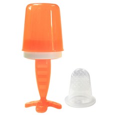 AGAFURA 矽膠榨汁機網+填充網, 橘色, 1組