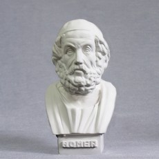 MORYARTS 소형 미니 석고상 호머