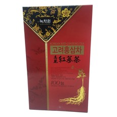 NOKCHAWON 綠茶園 高麗紅蔘茶, 3g, 100包, 1盒